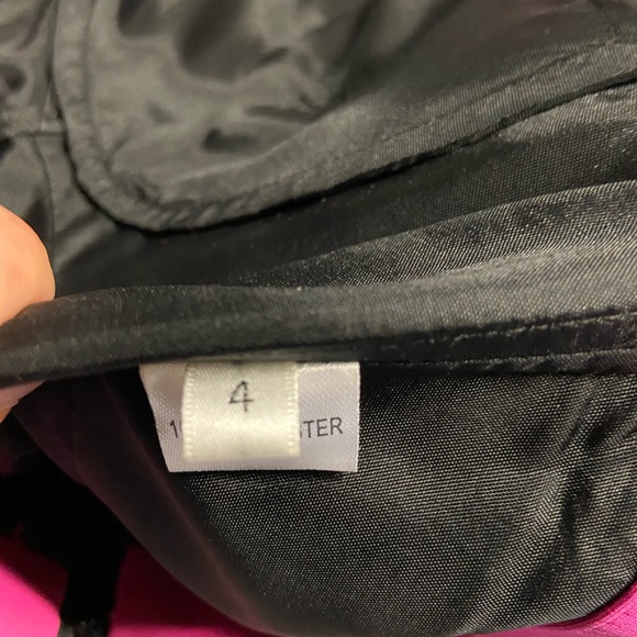 Black Formal Dress with Pink Bow - Picture 5 of 5